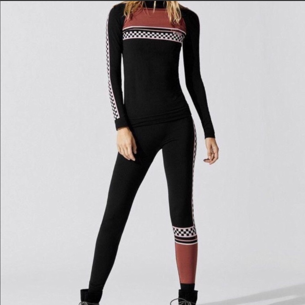 Sweaty Betty Ski Base Layer Set- Top & Leggings S